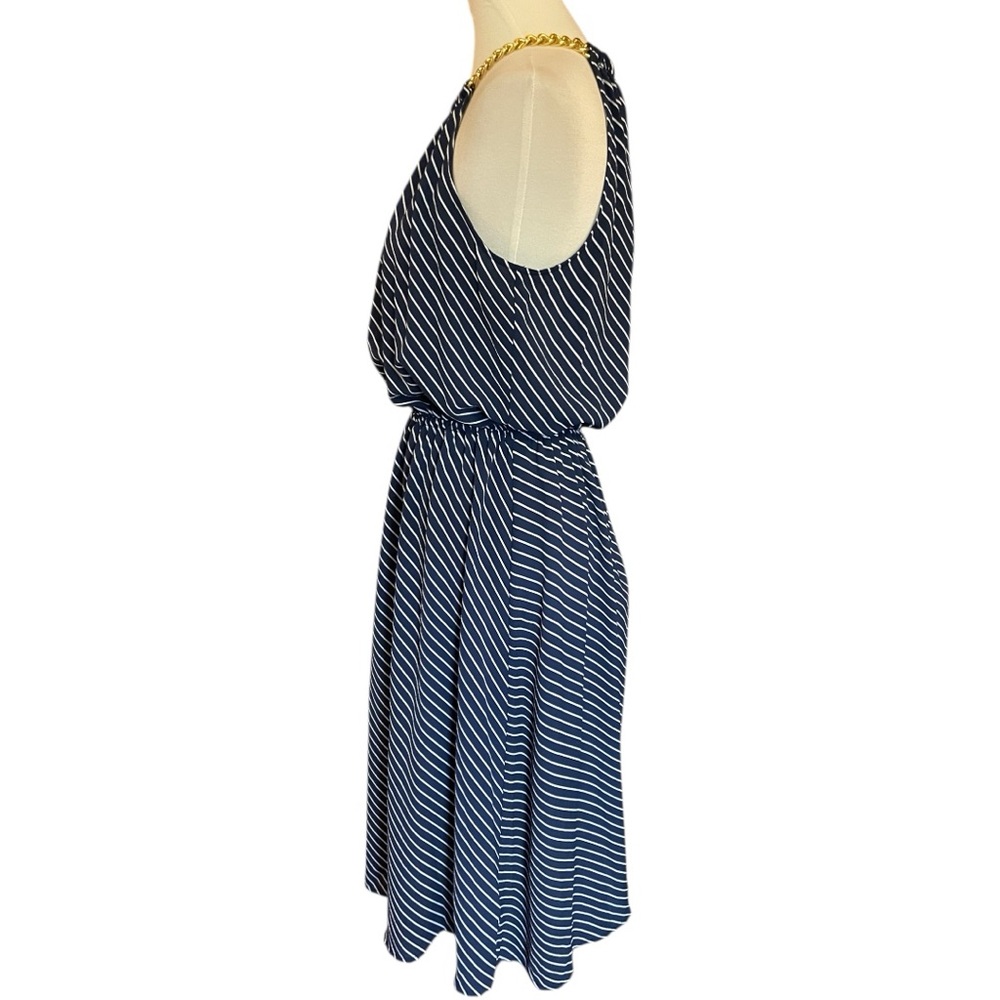 Michael Kors Navy Striped Dress NWT - Picture 4 of 10